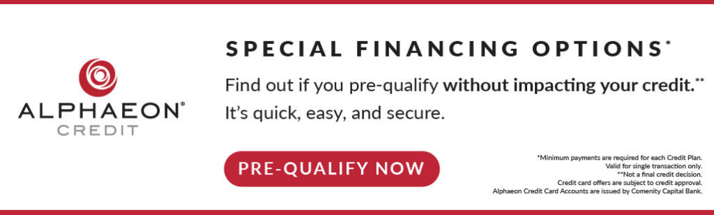 Alphaeon Special Financing Options - Find out if you pre-qualify without impacting your credit.